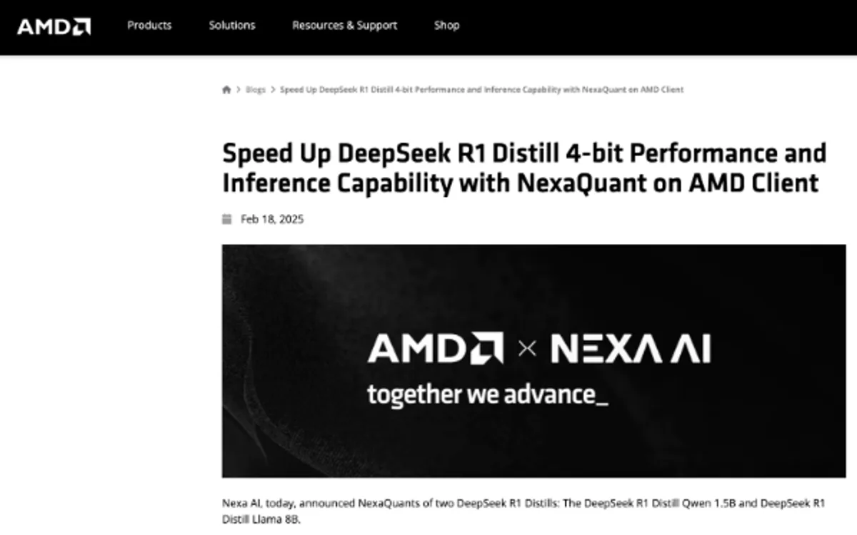AMD blog recognition screenshot