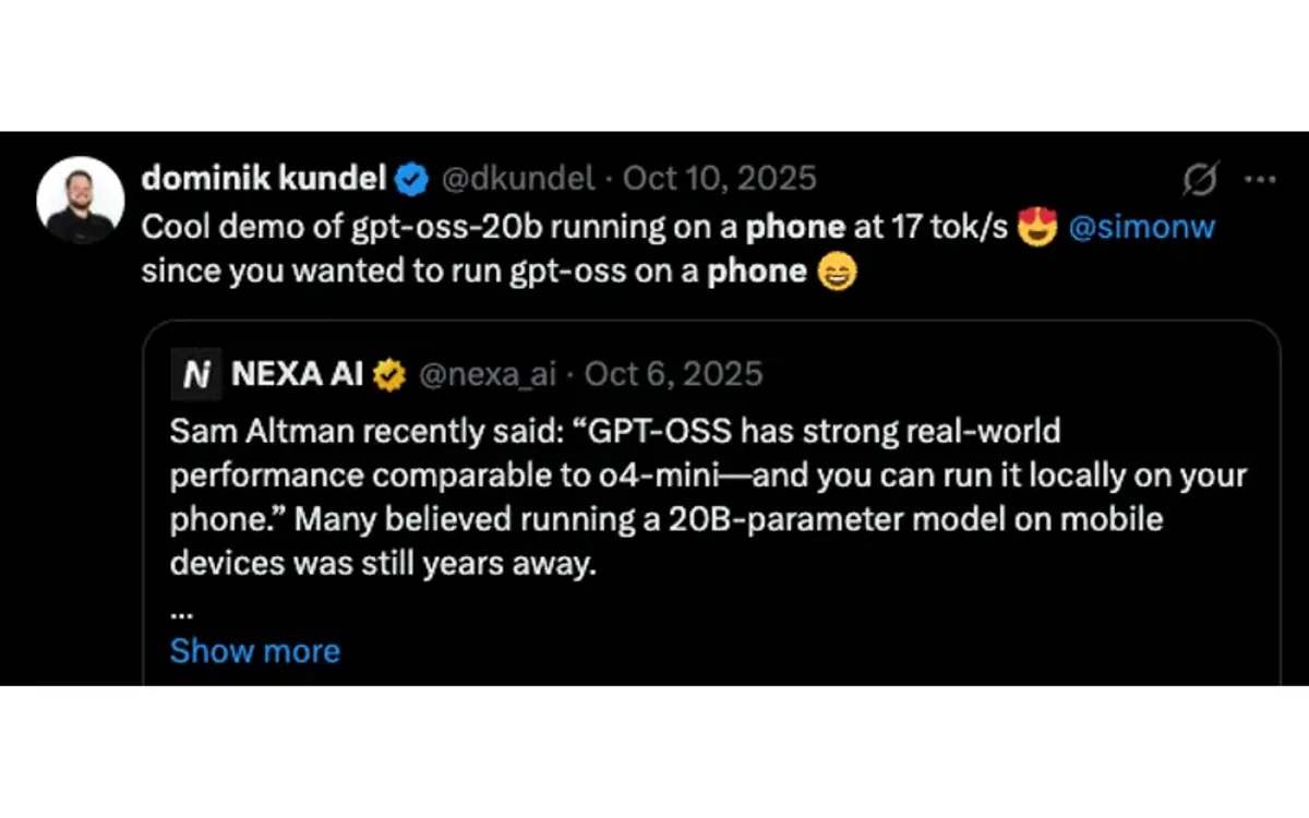 OpenAI recognition screenshot